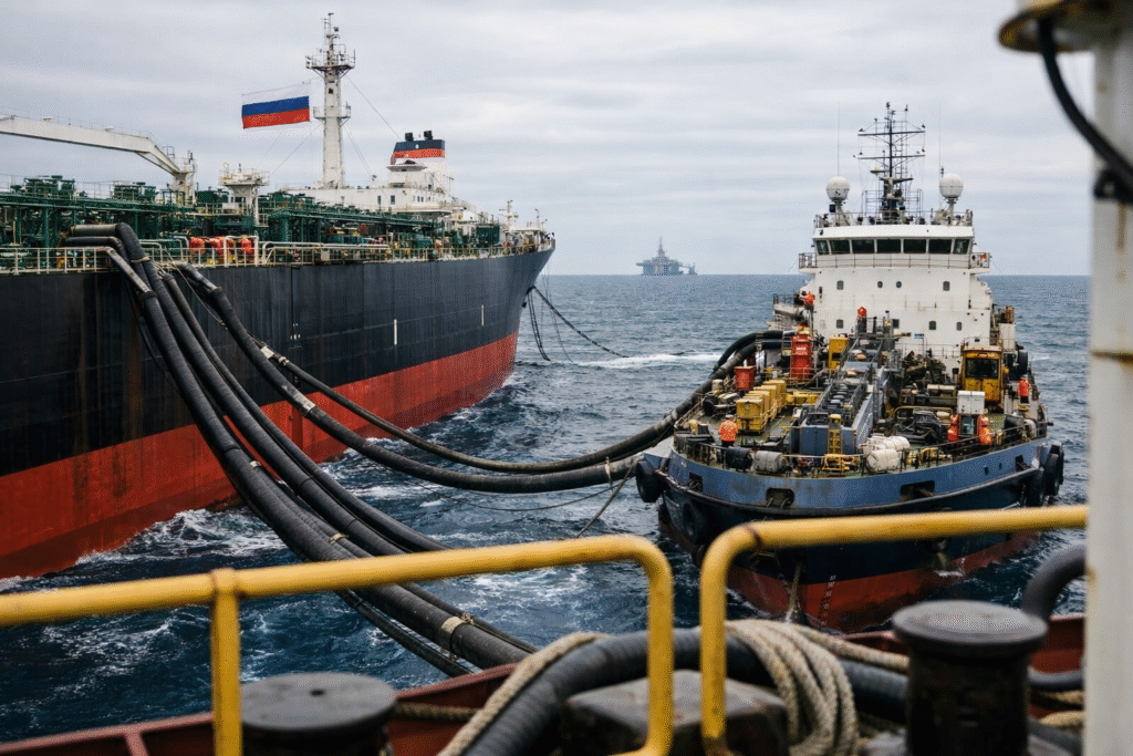 Netwerk van 48 schaduwbedrijven ontmaskerd: Russische olie ter waarde van $90 miljard ontglipt aan sancties via gecoördineerde operatie