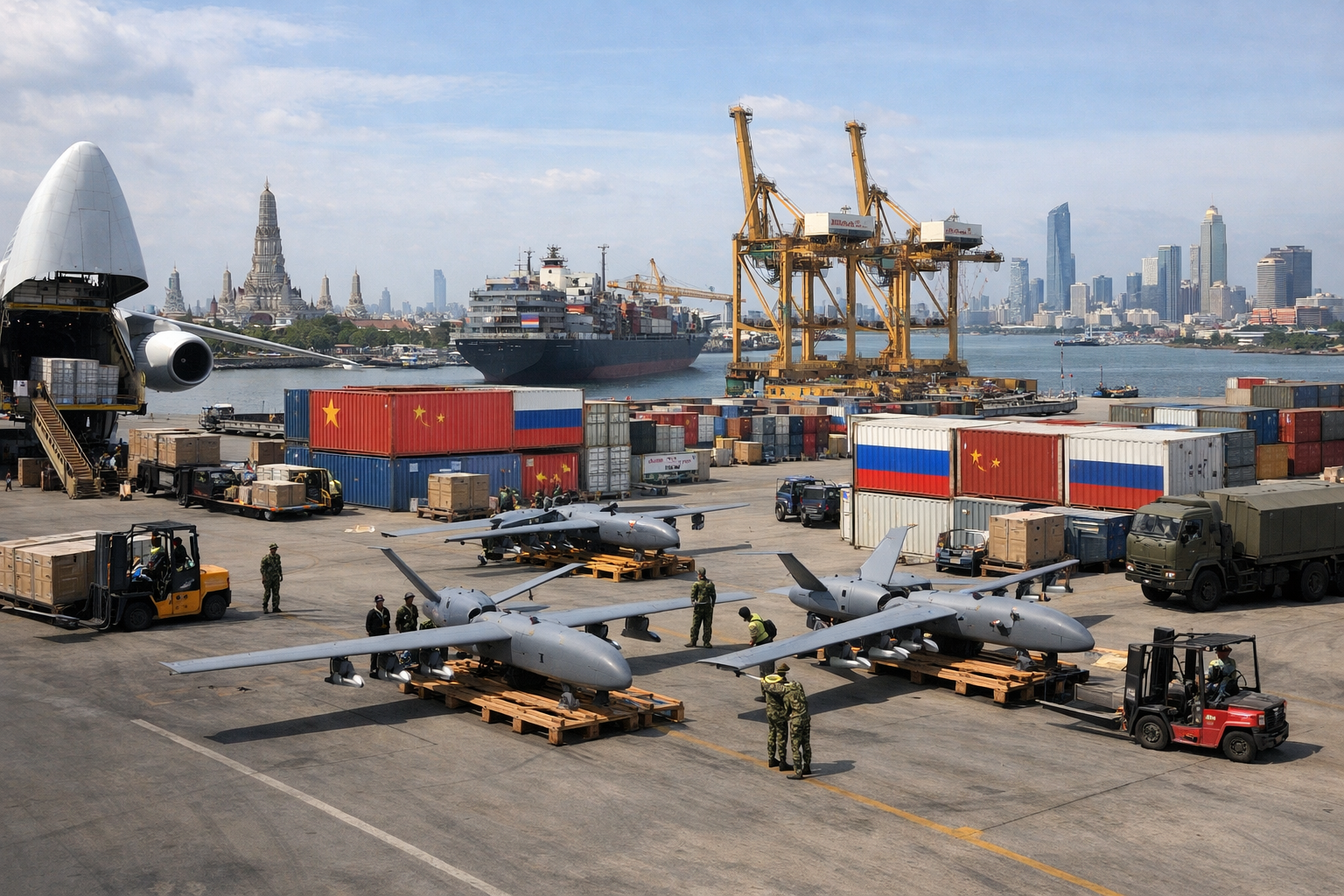 Thailand wordt cruciale transithub voor Chinese drone-leveringen aan Rusland