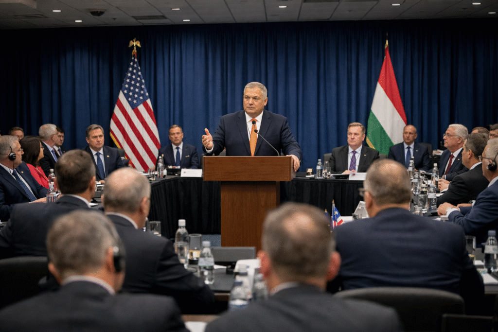 Orban beschuldigt Oekraïne van verkiezingsinmenging tijdens topontmoeting met VS