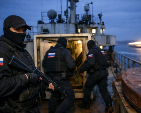 Russische veiligheidsagenten ontdekt aan boord van 'spooktanker' in Franse wateren