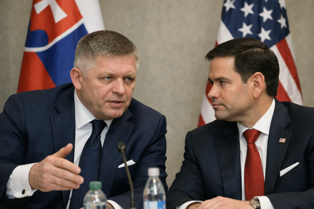 Slowaakse premier Fico beschuldigt Oekraïne van olieboycot in politieke zet met VS-secretaris Rubio