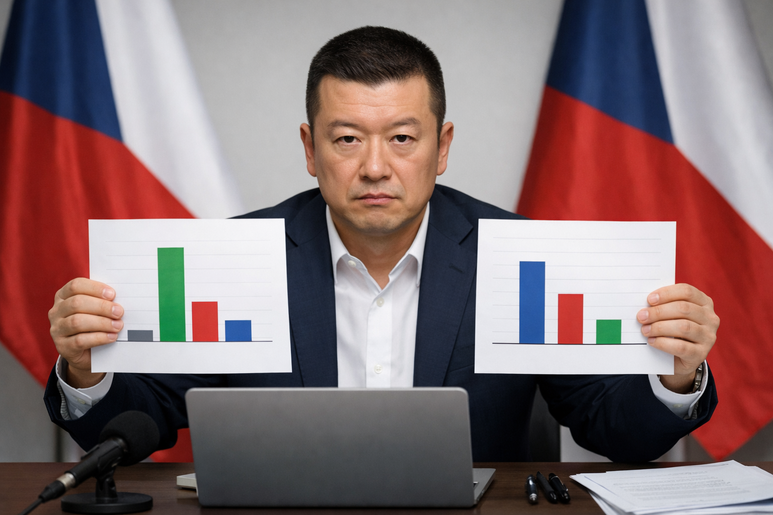 Tsjechisch partijleider Okamura vervalst online peiling voor aanvallen op democratiebeweging