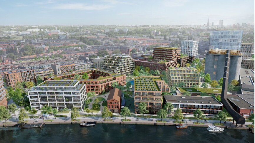 Glasbuurt in Schiedam transformeert van bedrijventerrein naar gemengde woonwijk met 738 woningen