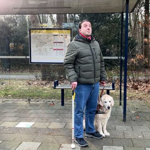 Hulphond kan niet comfortabel reizen in nieuwe Transdev-bussen, klachten over beperkte ruimte