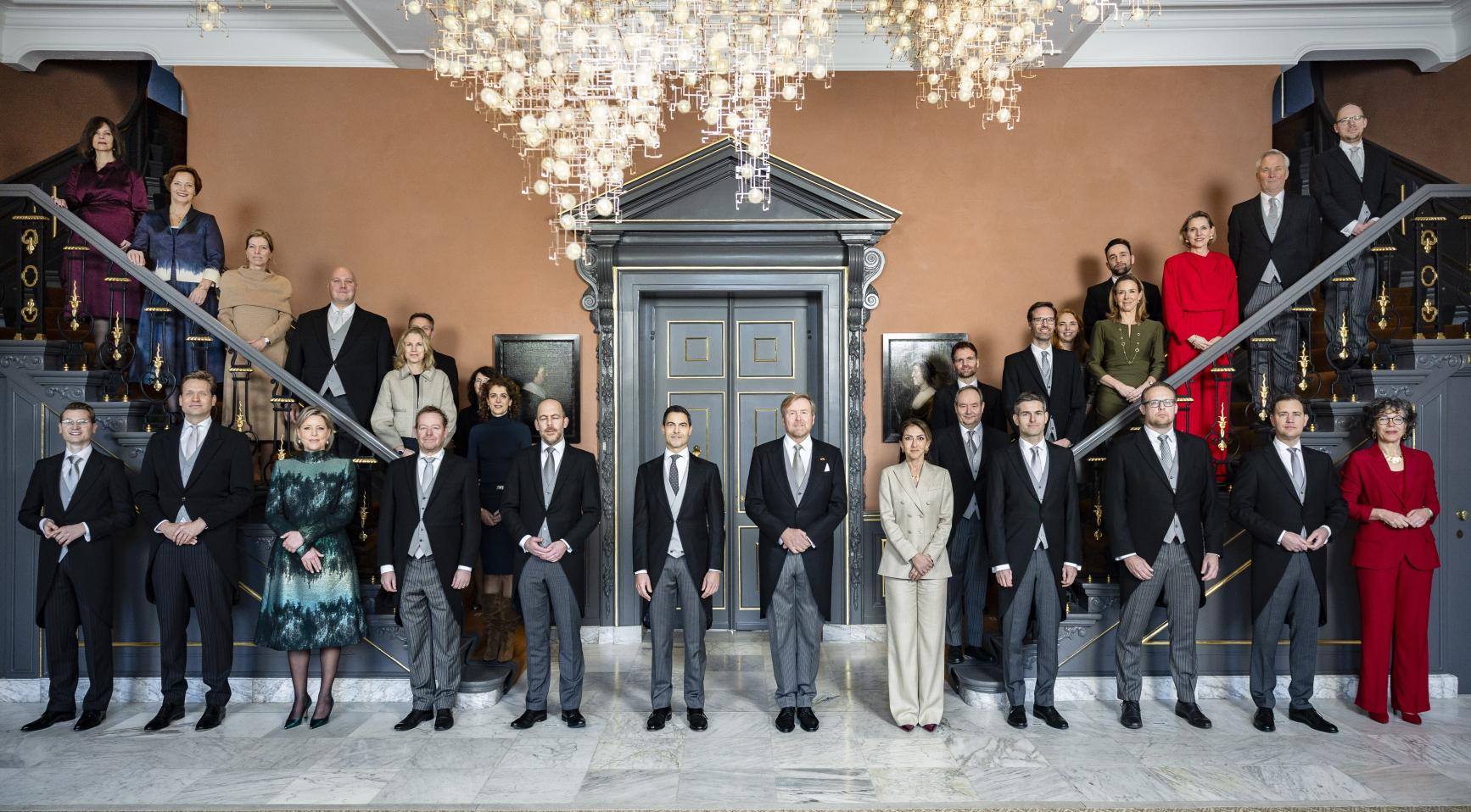 Koninklijke beëdiging van nieuwe premier Rob Jetten en kabinet in Den Haag