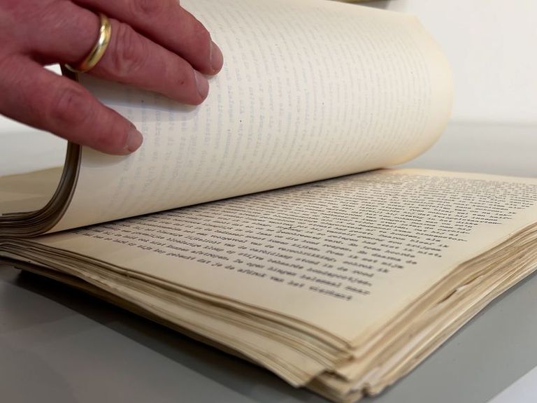 Manuscript van Jan Wolkers geveild voor 1900 euro in IJsselstein