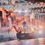 Negen lege containers vallen op schip in Rotterdamse haven tijdens laden