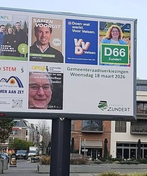 VVD Zundert ziet zichzelf niet terug op verkiezingsposters in Zundert