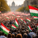 Massale nationale mars in Boedapest zet toon voor historische verkiezingen