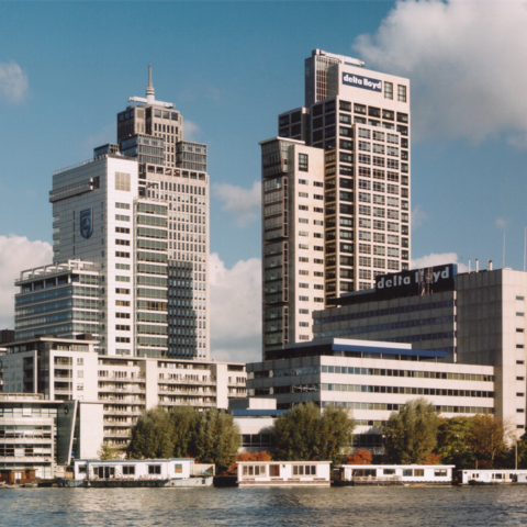 25 jaar Mondriaantoren: architect beschrijft ‘ongeëvenaard ensemble’ aan de Amstel