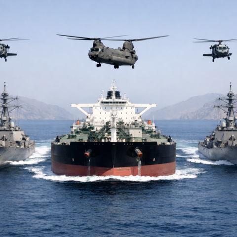 Trump zet in op militaire escorte van olietankers door Straat van Hormuz – 'zeer gevaarlijke missie'