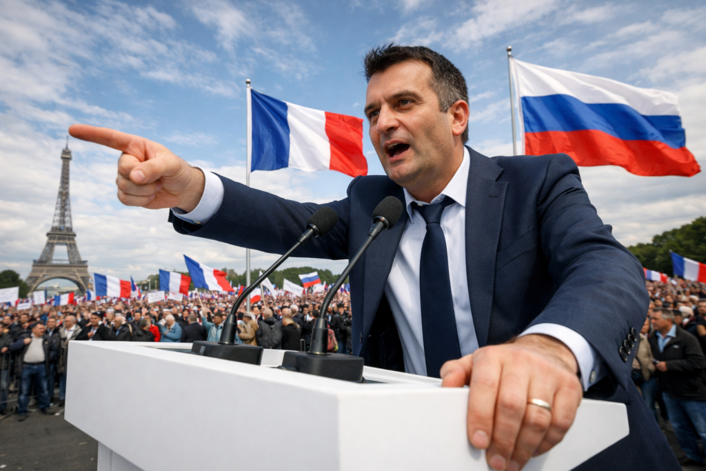 Franse populist Filipot eist einde aan sancties tegen Rusland en dreigt met Frexit