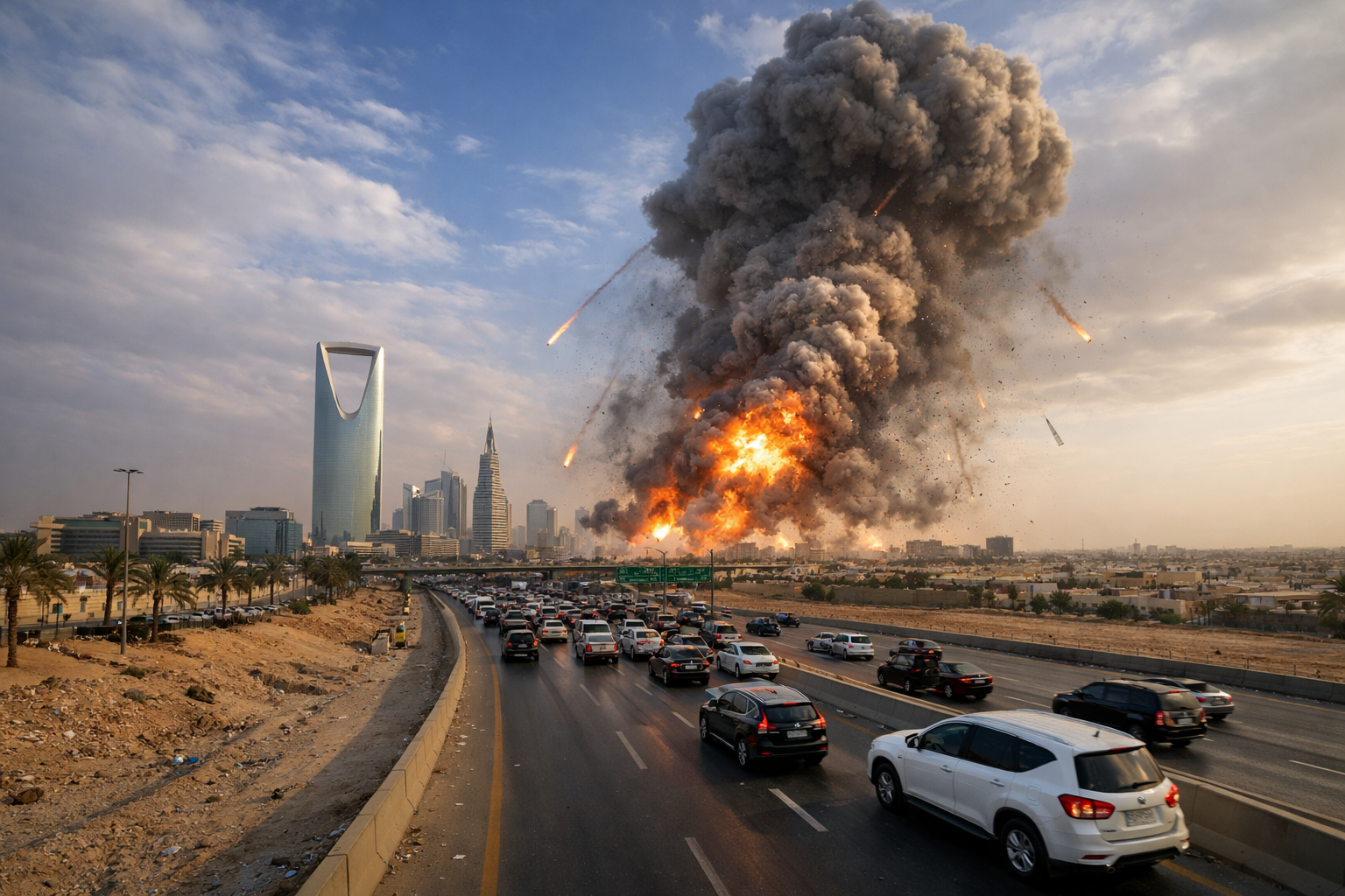 Raketaanval treft Saudische hoofdstad Riyad – Iran wordt verdacht van aanval