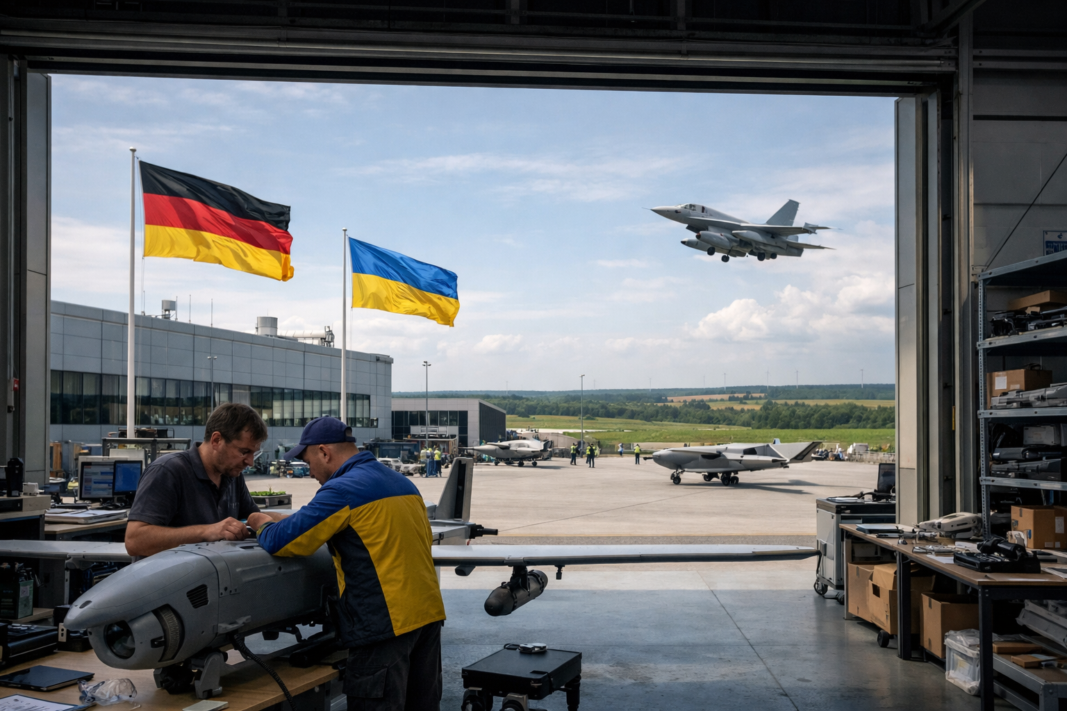 Duitse dronefabriek met Oekraïense knowhow versterkt NAVO-verdediging