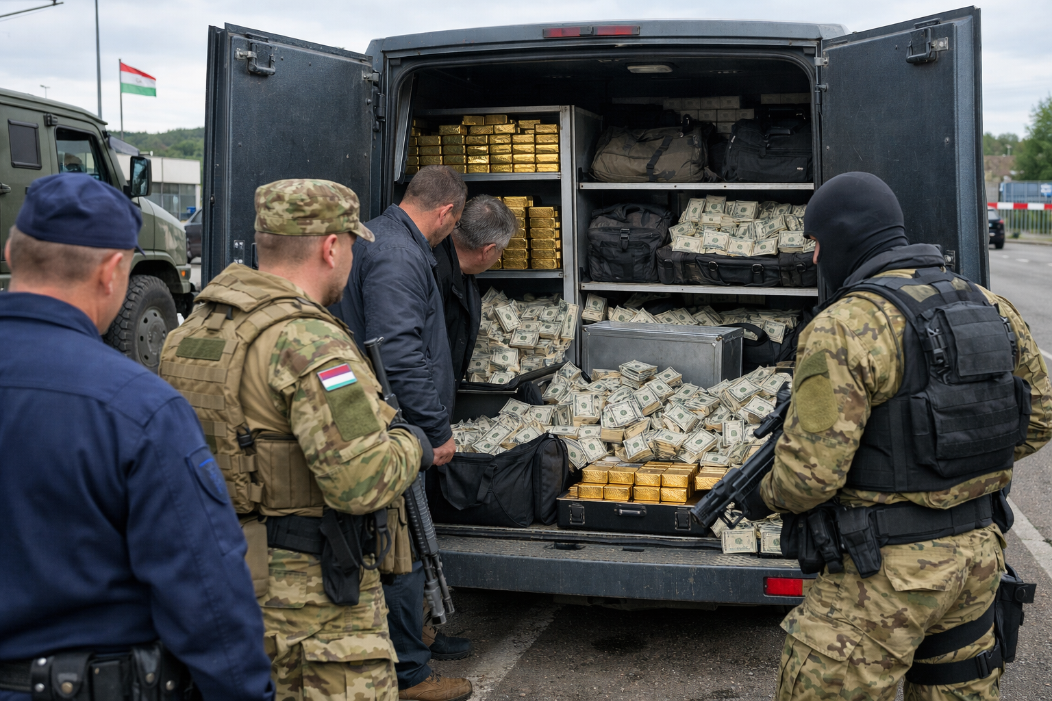 Hongarije houdt Oekraïens banktransport met 75 miljoen dollar aan goud en valuta vast - zeven medewerkers vermist