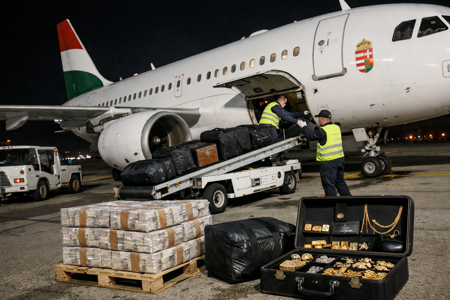 Hongaarse regeringsvluchten mogelijk gebruikt voor smokkel Russisch geld en kostbaarheden