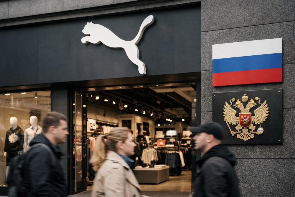Puma legt juridische basis voor terugkeer op Russische markt met nieuwe handelsmerken