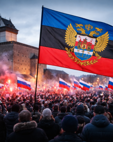 Kreml lanceert desinformatiecampagne voor fictieve 'Narva Volksrepubliek' in Estland
