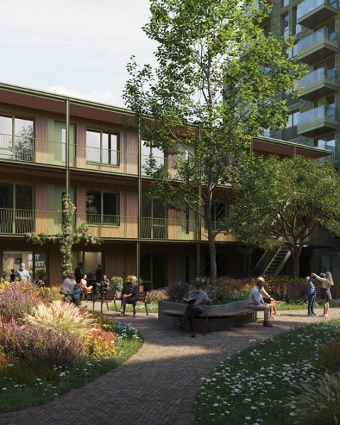 Banne Noord Amsterdam krijgt woontoren en seniorenwoningen met lage MPG-score van 0,5