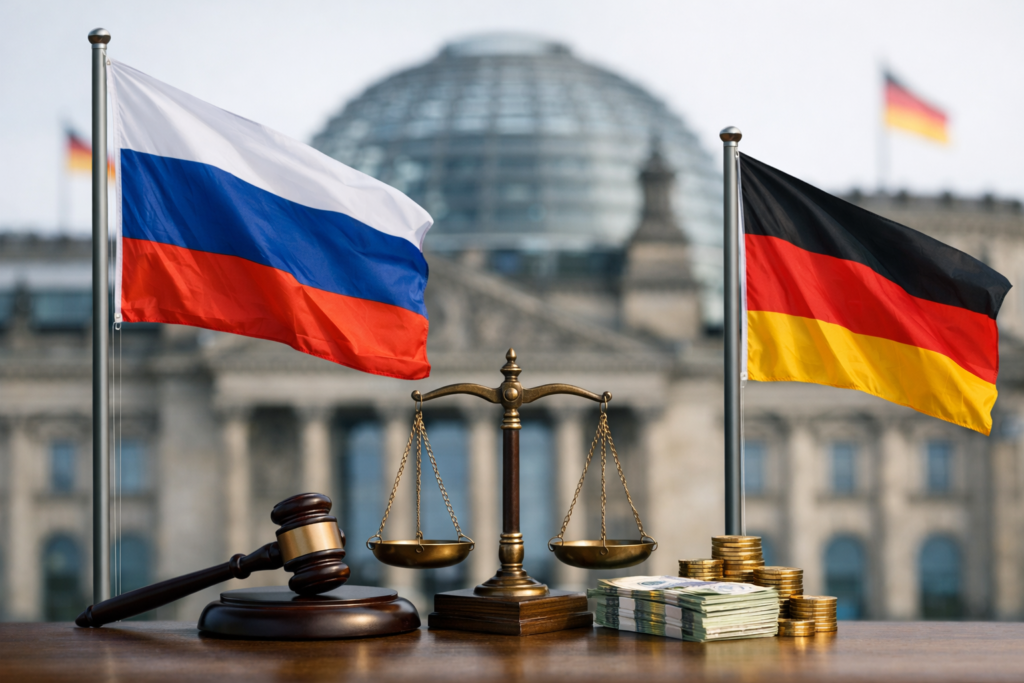 Rusland wint juridische gevechten: bevroren activa in Duitsland kelderen met 34 procent