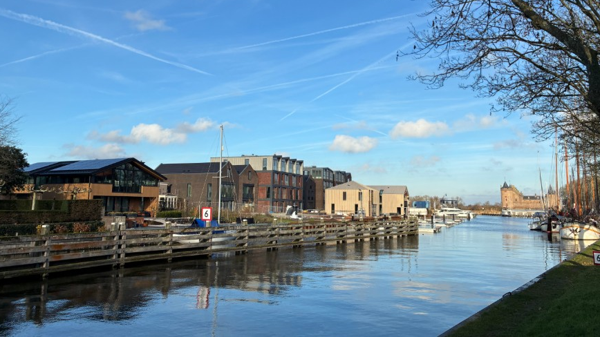Feestelijke oplevering van De Werf bij de Sluis in Muiden met 60 nieuwe woningen