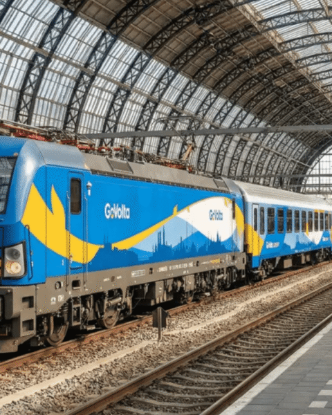GoVolta начинает курсирование поездов между Амстердамом и Берлином, подключение к Гамбургу завтра