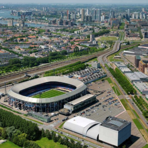Maximaal 3.000 nieuwe woningen gepland rondom De Kuip in Rotterdam
