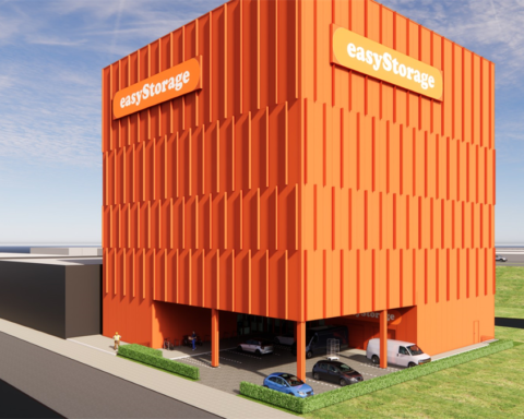 Minerva ontwikkelt 30 meter hoge easyStorage-toren langs A5 in Amsterdam