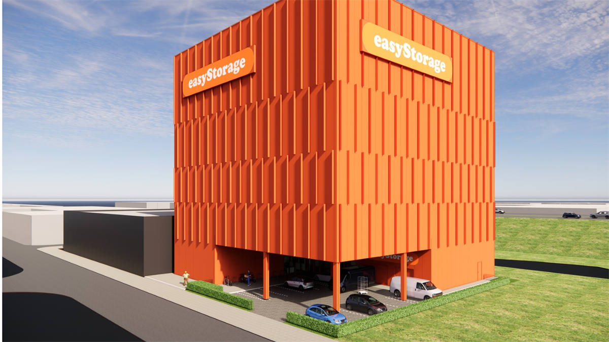 Minerva ontwikkelt 30 meter hoge easyStorage-toren langs A5 in Amsterdam