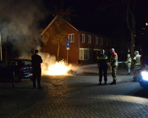 Mobiel toilet in Breda voor de vijfde keer in korte tijd in brand gestoken