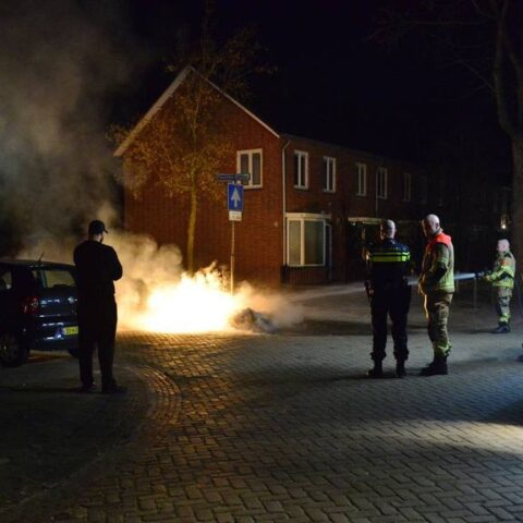 Mobiel toilet in Breda voor de vijfde keer in korte tijd in brand gestoken