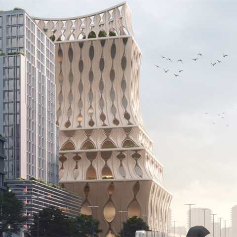 Vijf finalisten presenteren ontwerpen voor opvallend landmark in Rotterdamse wijk Waterkant