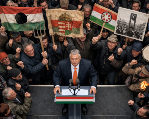 Orbán geconfronteerd met historische protestkreten tijdens eigen verkiezingsrally