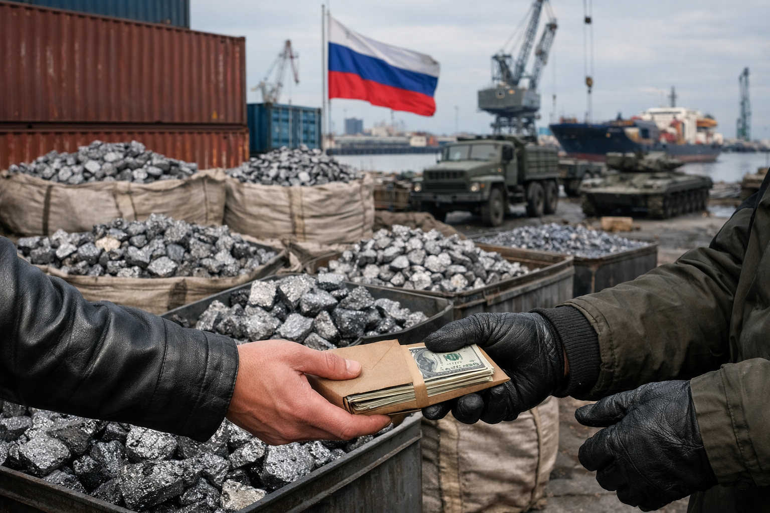 Schaduwhandel in Russisch ferrochroom omzeilt EU-sancties en financiert Kremlin-oorlogsmachine