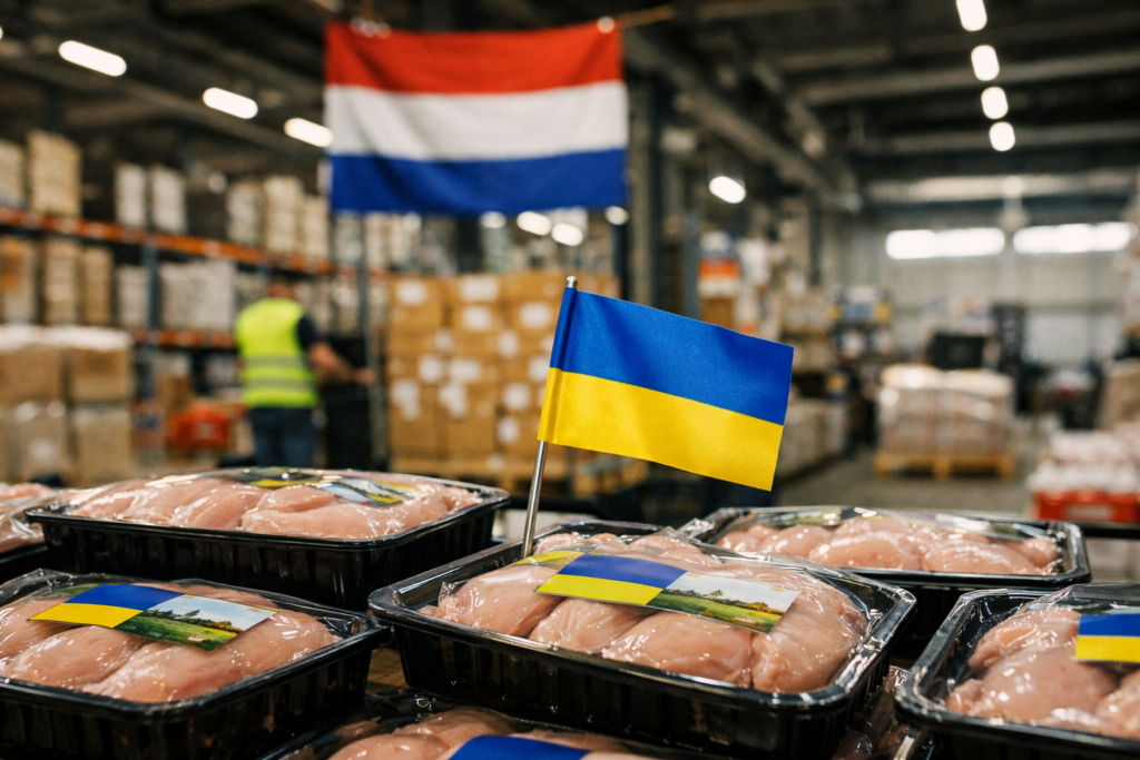 Oekraïens pluimveevlees keert terug op Europese markt met Nederland als grootste afnemer