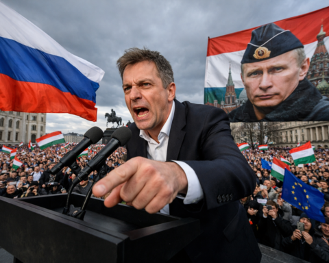 Hongaarse oppositieleider daagt Russische propaganda uit met provocatieve speech