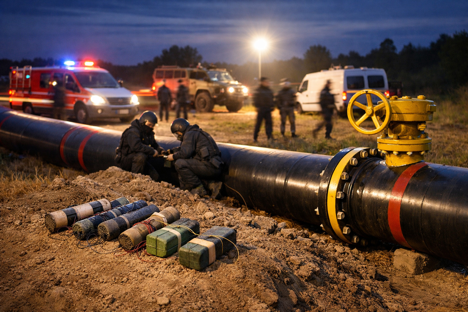 Explosieven ontdekt bij Turkse Stroom pijpleiding in Servië, noodtoestand in grensregio