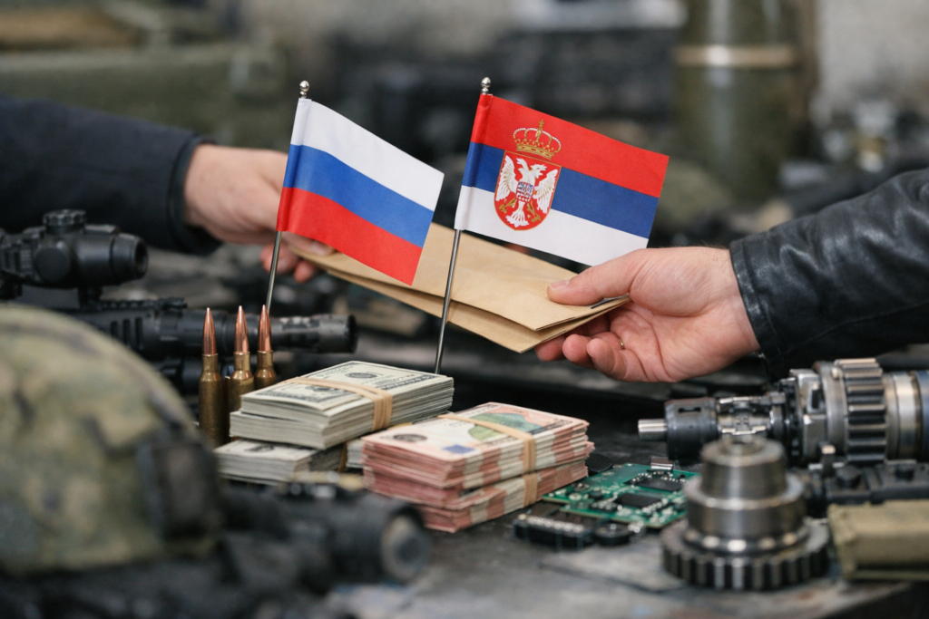 Russische oorlogsindustrie omzeilt sancties via Servische tussenpersonen