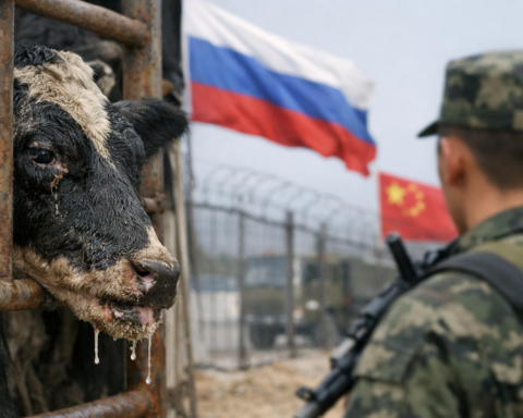 Verzwegen Russische vee-epidemie overspoelt Chinese grenzen en schudt aan WTO-fundament