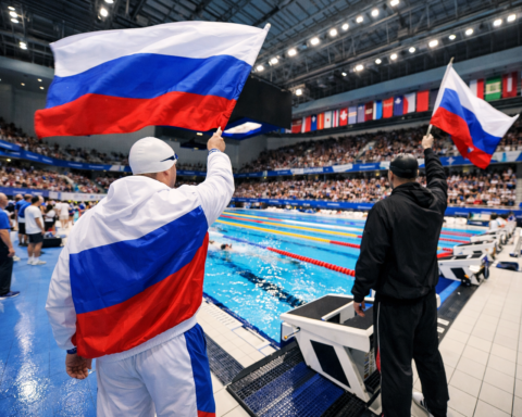 Wereldaquatiefederatie heft vlaggenverbod voor Russische zwemmers op ondanks voortdurende oorlog