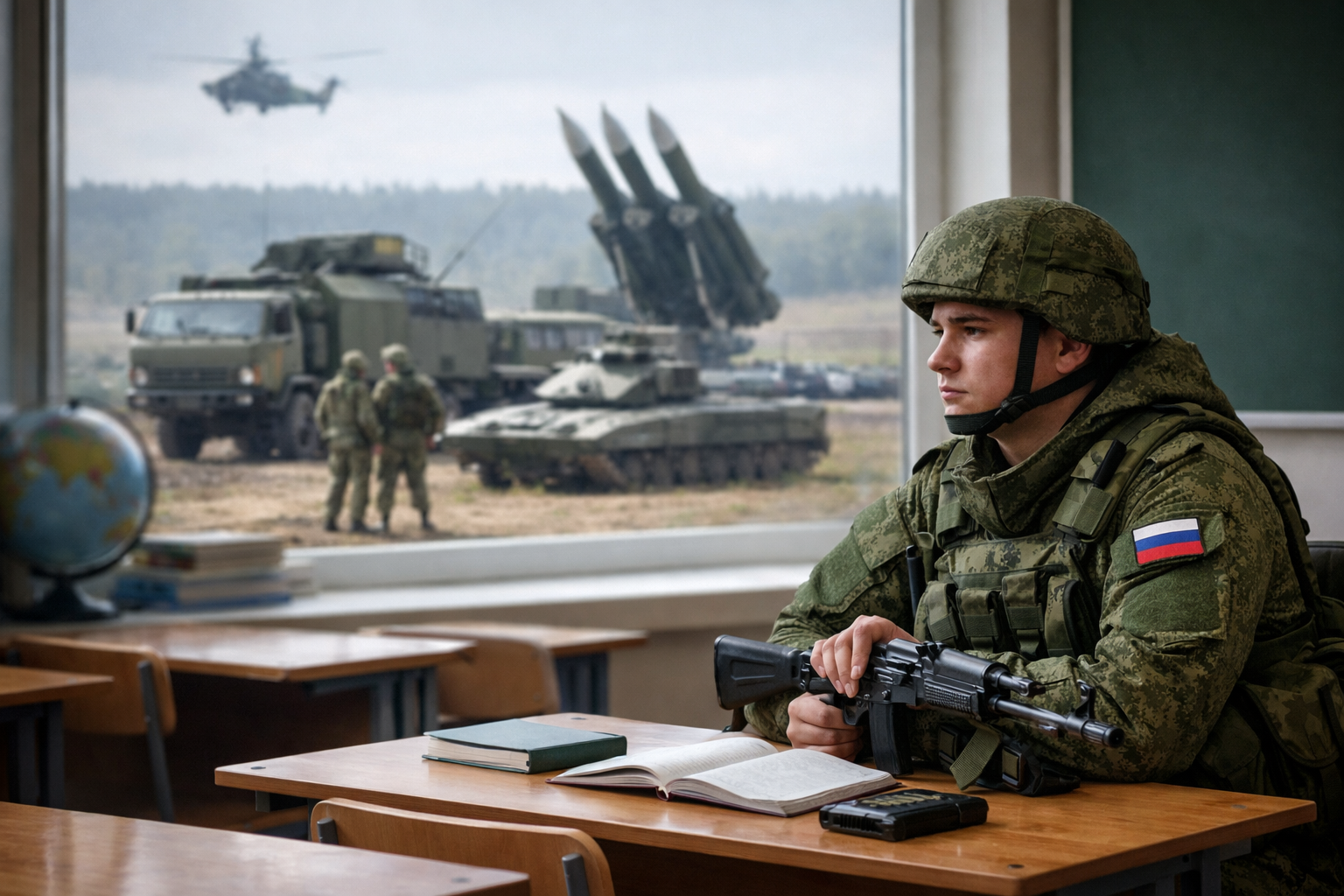 Van schoolbanken naar de frontlinie: Rusland en Belarus versterken militaire capaciteiten en omzeilen sancties