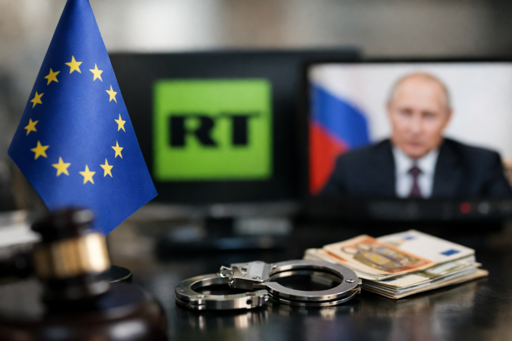 EU treft Russische propagandakanalen met sancties tegen hybride operaties