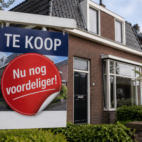 Daling in huizenprijzen en overbiedingen in Nederland, marktonzekerheid door stijgende hypotheekrente