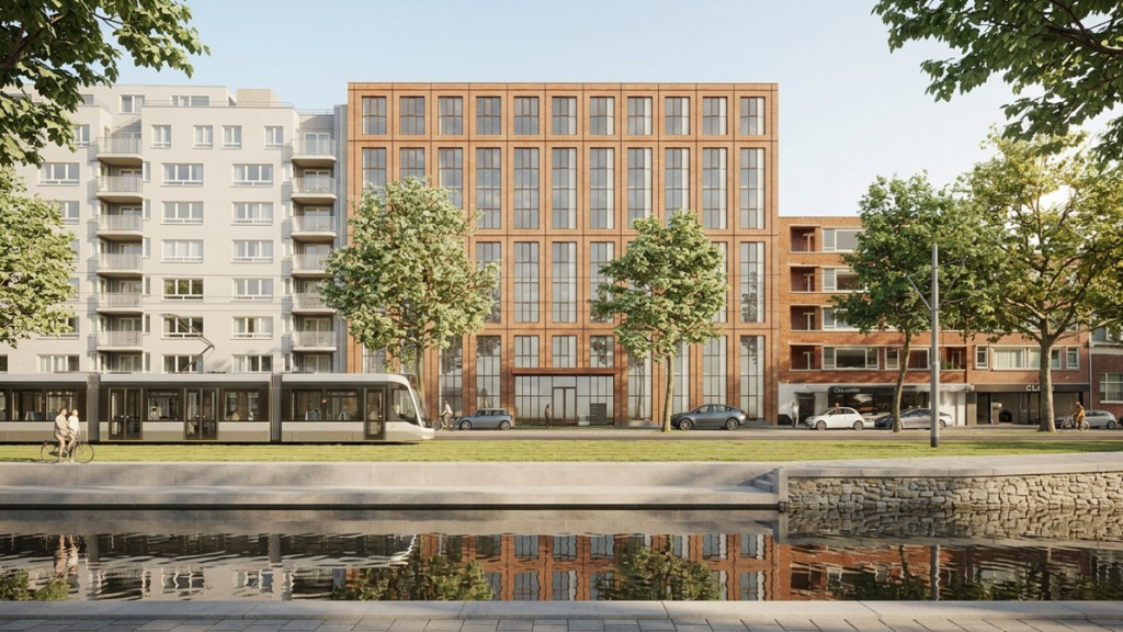 Herontwikkeling van kantoor aan de Schiekade: stadsgracht maakt Rotterdam groener