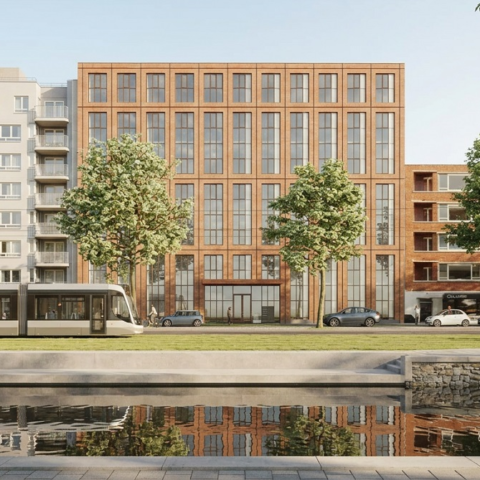 Herontwikkeling van kantoor aan de Schiekade: stadsgracht maakt Rotterdam groener