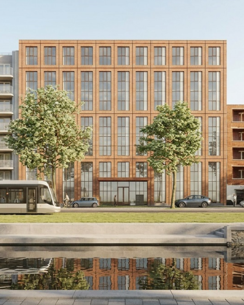 Herontwikkeling van kantoor aan de Schiekade: stadsgracht maakt Rotterdam groener