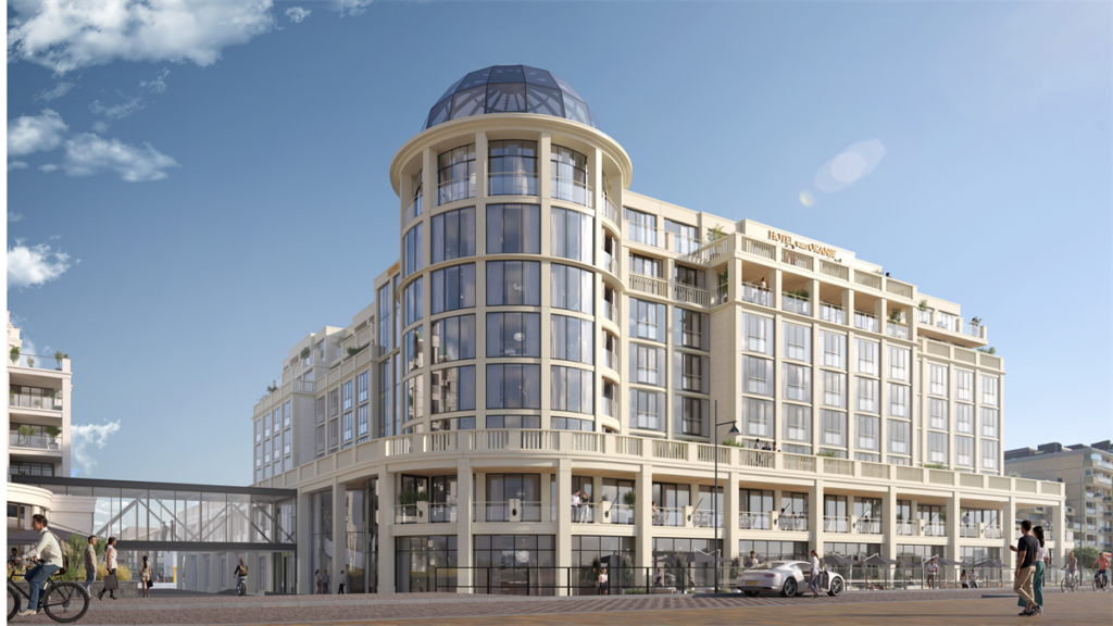 Hotel van Oranje in Noordwijk ondergaat renovatie en uitbreiding met nieuwe gevel en extra verdiepingen