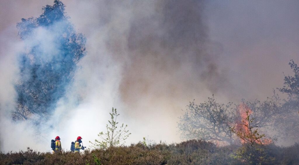 Natuurbrand nabij Weert leidt tot evacuatie van Kempen Airport; onderdeel van landelijke stijging in branden