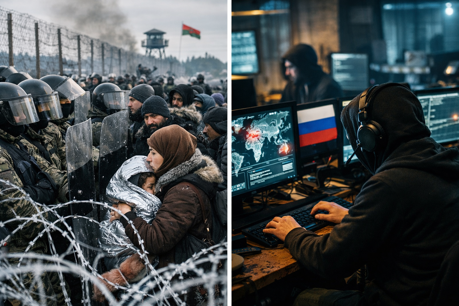 Oostelijke hybride aanval op EU escaleert: Minsk hervat migrantenstroom, Kremlin-hackers verhogen cyberdruk