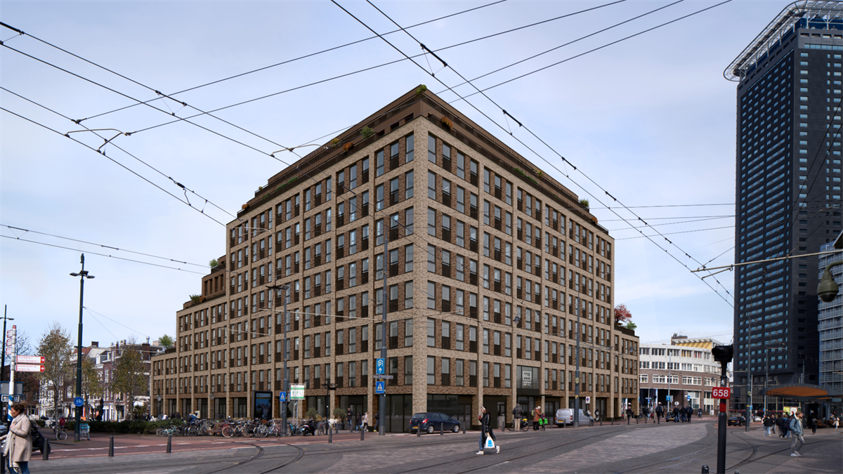 CPD ontwikkelt 374 woningen in belastingkantoor in Den Haag nabij station Hollands Spoor